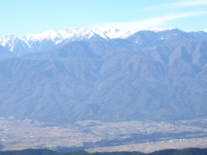 2016,01,03高烏谷山頂から中央ア伊那谷
